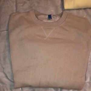 H&M Taupe Long Sleeve Sweatshirt